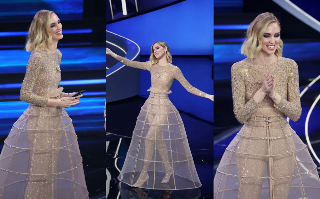 SANREMO 2023 GLI ABITI DELLA PRIMA SERATA DA CHIARA FERRAGNI A MARA